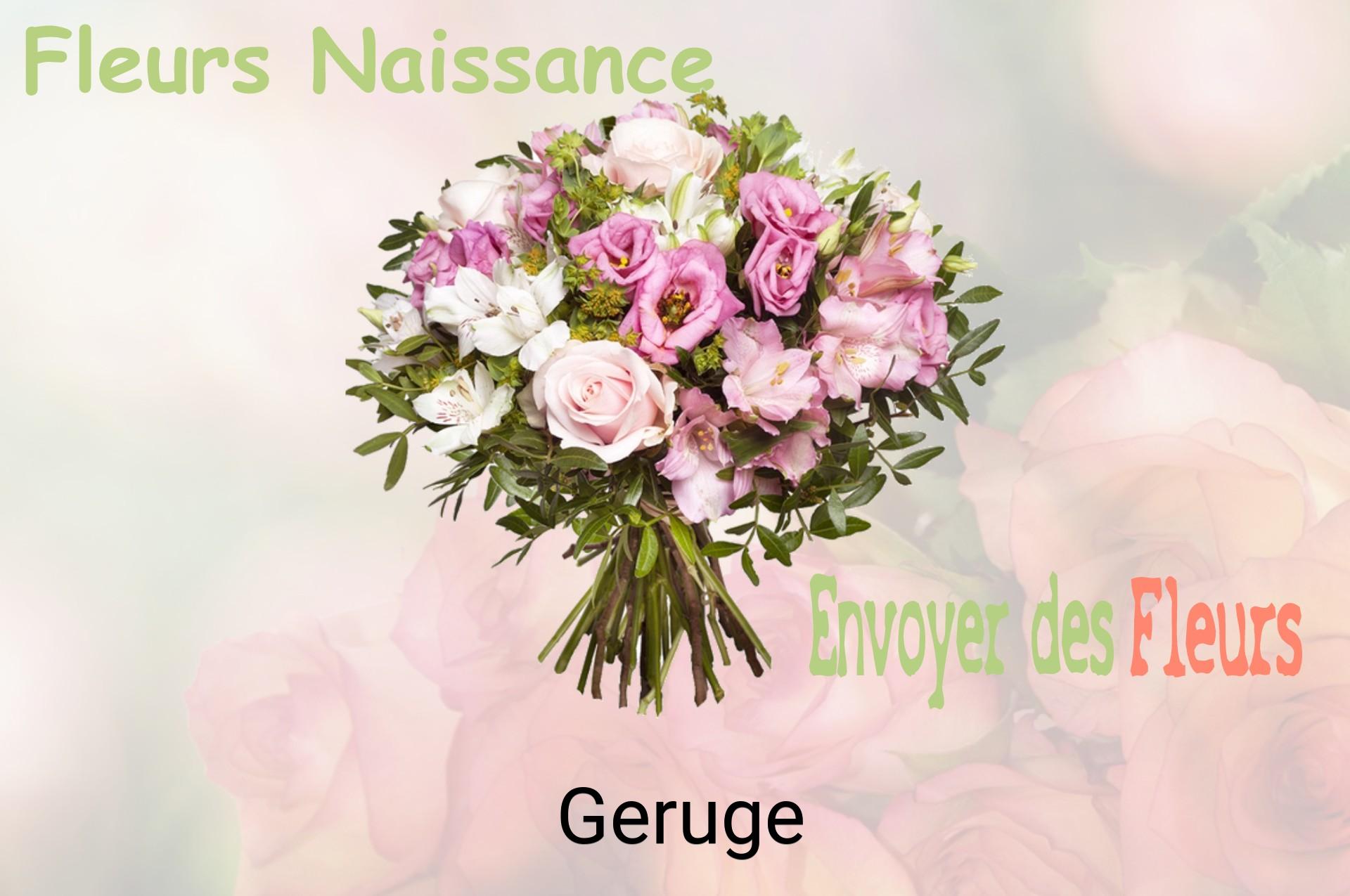 Bouquet de fleurs de naissance livré à Geruge